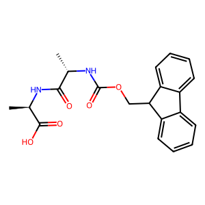 Structure chimique de (((9H-Fluoren-9-yl)methoxy)carbonyl)-L-alanyl-D-alanine