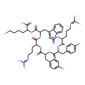 Structure chimique de Ac-RYYRWK-NH2