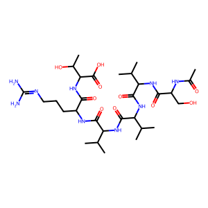 Structure chimique de Acetyl Hexapeptide 38