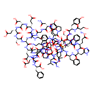 Structure chimique de ACTH (1-39), human;Corticotropin