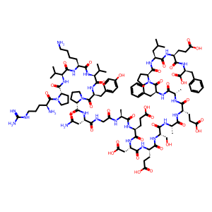 Structure chimique de ACTH (18-39), human