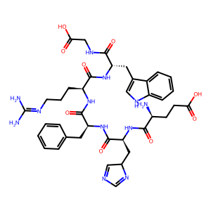 Structure chimique de ACTH (5-10)