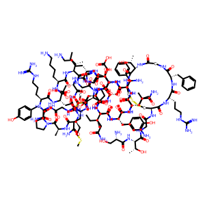 Structure chimique de Adrenomedullin (11-50), rat