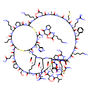 Structure chimique de Agitoxin 2