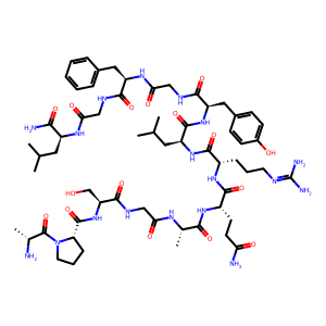 Structure chimique de Allatostatin I