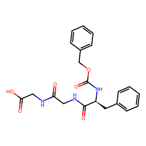 Structure chimique de ((Benzyloxy)carbonyl)-L-phenylalanylglycylglycine