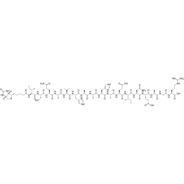 Structure chimique de Biotin-OVA (323-339)