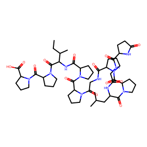 Structure chimique de Bradykinin potentiator C