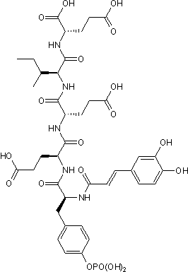 Structure chimique de Caffeic acid-pYEEIE