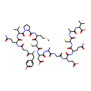 Structure chimique de CART (62-76) (rat, human)