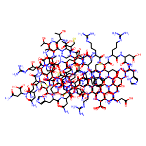 Structure chimique de COBRATOXIN (Alpha-)