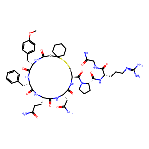 Structure chimique de (d(CH2)51,Tyr(Me)2,Arg8)-Vasopressin