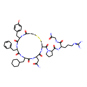Structure chimique de d[Cha4]-AVP