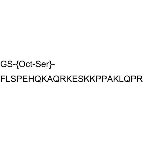 Structure chimique de des-​Gln14-​Ghrelin