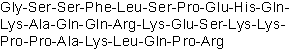 Structure chimique de [Des-octanoyl]-Ghrelin (rat)
