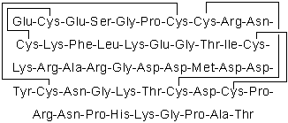 Structure chimique de ECHISTATIN