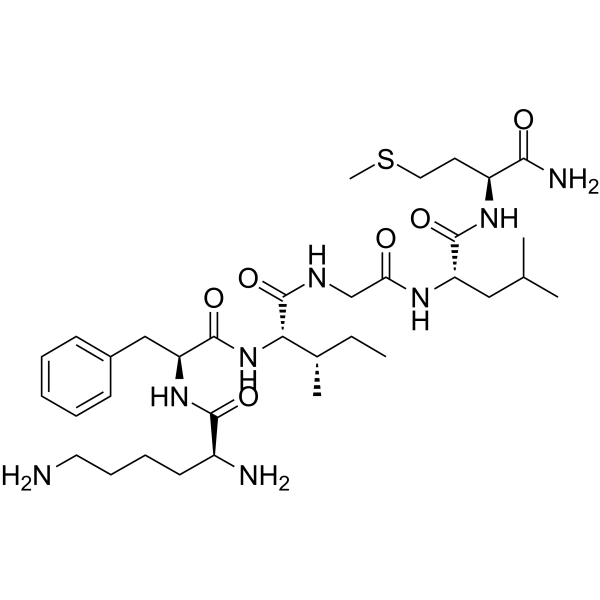 Structure chimique de Eledoisin Related Peptide