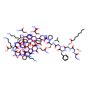 Structure chimique de Ghrelin