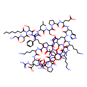 Structure chimique de Ghrelin (rat)