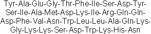 Structure chimique de GIP (1-39)