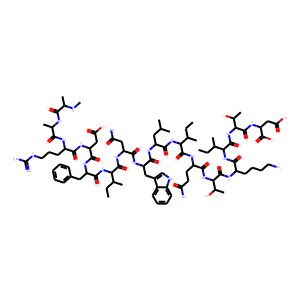 Structure chimique de GLP-2 (human)