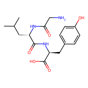 Structure chimique de Gly-Leu-Tyr