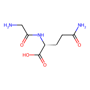 Structure chimique de Glycyl-D-glutamine