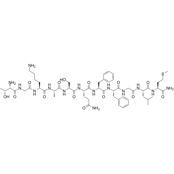 Structure chimique de Hemokinin 1, human
