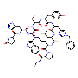 Structure chimique de Histrelin