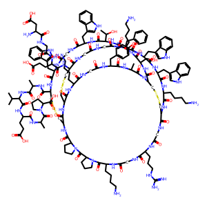 Structure chimique de Jingzhaotoxin III