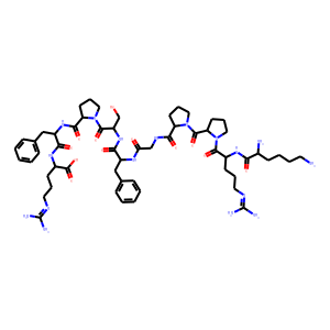 Structure chimique de Lys-Bradykinin