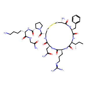 Structure chimique de Lys-conopressin-G