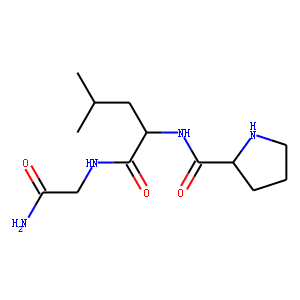 Structure chimique de Melanocyte-stimulating hormone release inhibiting factor