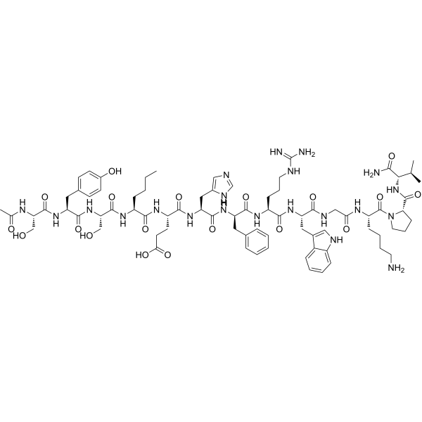 Structure chimique de Melanotan I