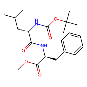 Structure chimique de N-tert-Butoxycarbonyl-L-leucyl-L-phenylalanine methyl ester