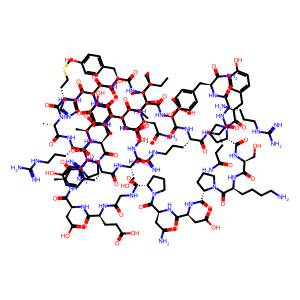 Structure chimique de Neuropeptide Y (human, rat)