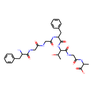 Structure chimique de Nociceptin (1-7)