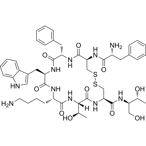 Structure chimique de Octreotide