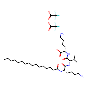 Structure chimique de Palmitoyl Tripeptide-5