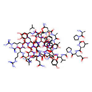 Structure chimique de Pancreatic Polypeptide (human)