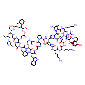 Structure chimique de [Phe2,Nle4] ACTH (1-24), human