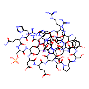 Structure chimique de Phospho-Glycogen Synthase Peptide-2 (substrate)