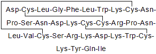 Structure chimique de Phrixotoxin 3