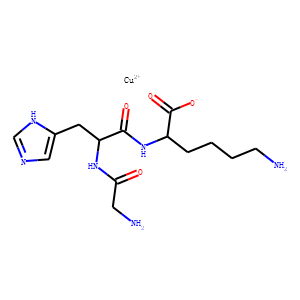 Structure chimique de Prezatide copper