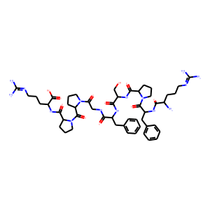 Structure chimique de Retrobradykinin