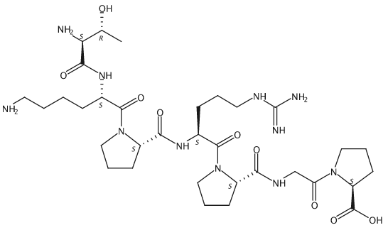 Structure chimique de Selank