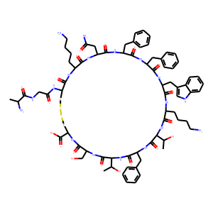 Structure chimique de Somatostatin