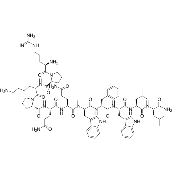 Structure chimique de Spantide I