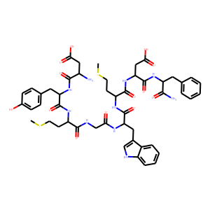 Structure chimique de CCK Octapeptide, non-sulfated