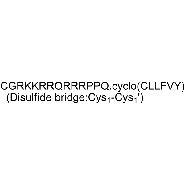 Structure chimique de TAT-cyclo-CLLFVY